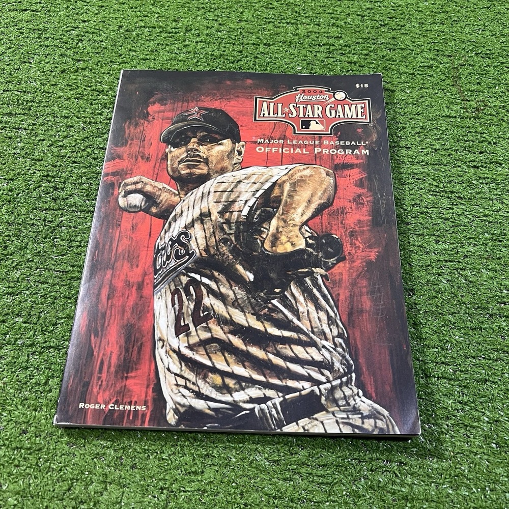 vintage MLB All star game program minute maid‎ Roger clemons houston astros 2004